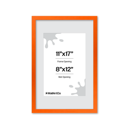 The Attention Grabber Orange Picture Frame