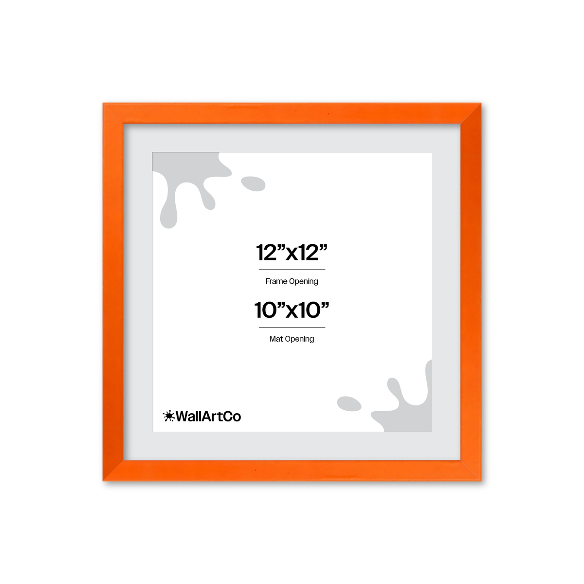 The Attention Grabber Orange Picture Frame