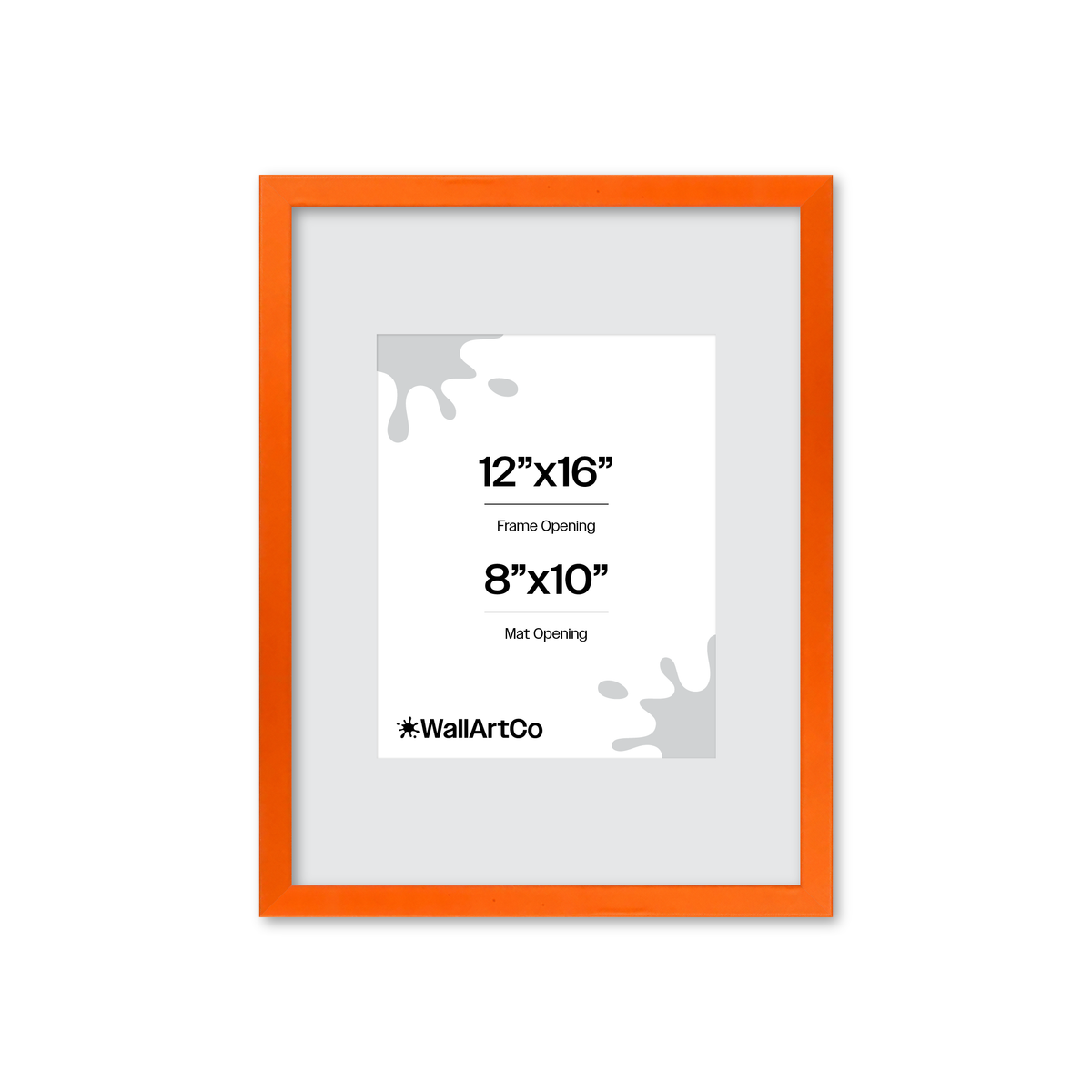 The Attention Grabber Orange Picture Frame