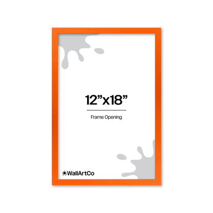 The Attention Grabber Orange Picture Frame