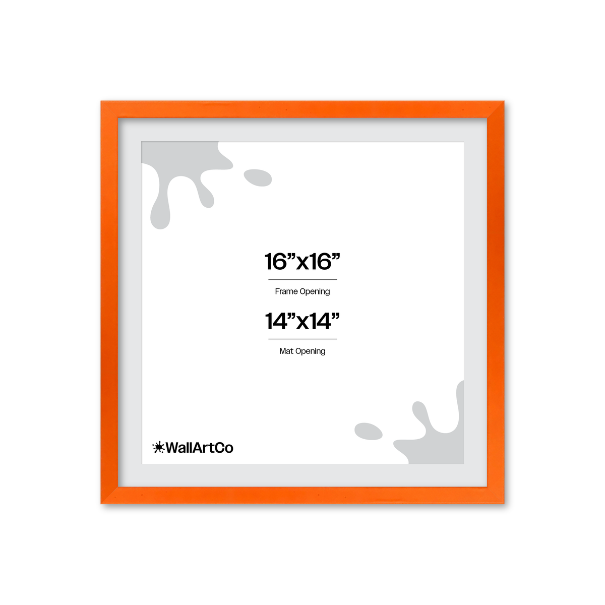 The Attention Grabber Orange Picture Frame