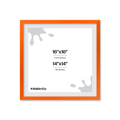 The Attention Grabber Orange Picture Frame