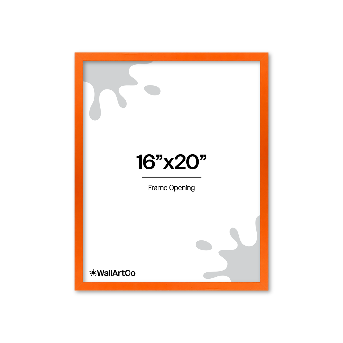 The Attention Grabber Orange Picture Frame