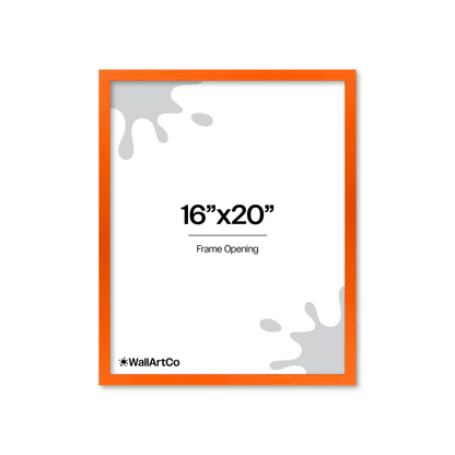 The Attention Grabber Orange Picture Frame