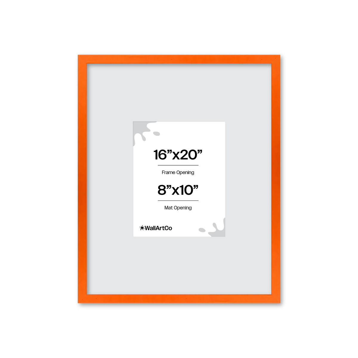 The Attention Grabber Orange Picture Frame