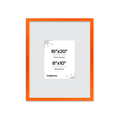 The Attention Grabber Orange Picture Frame