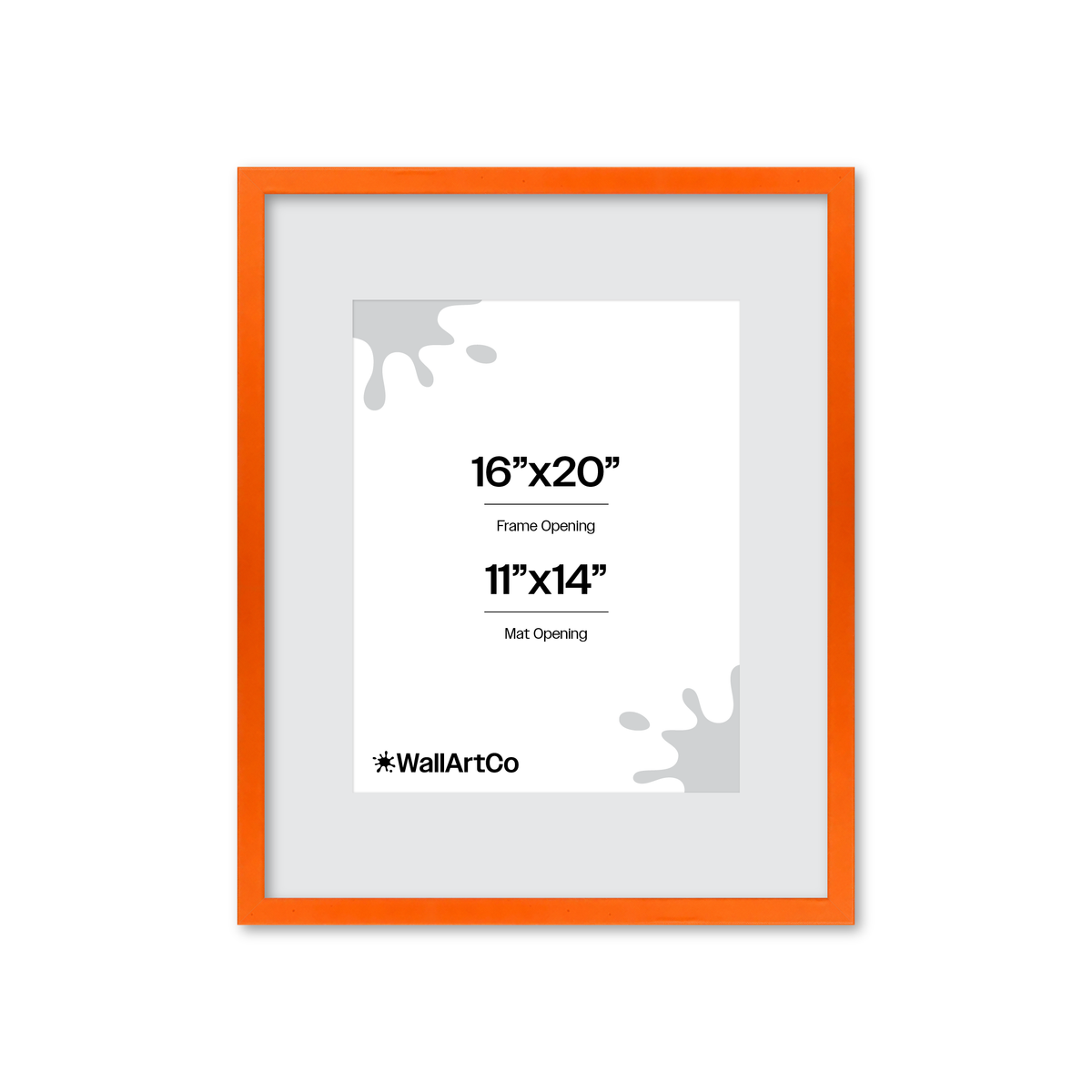 The Attention Grabber Orange Picture Frame