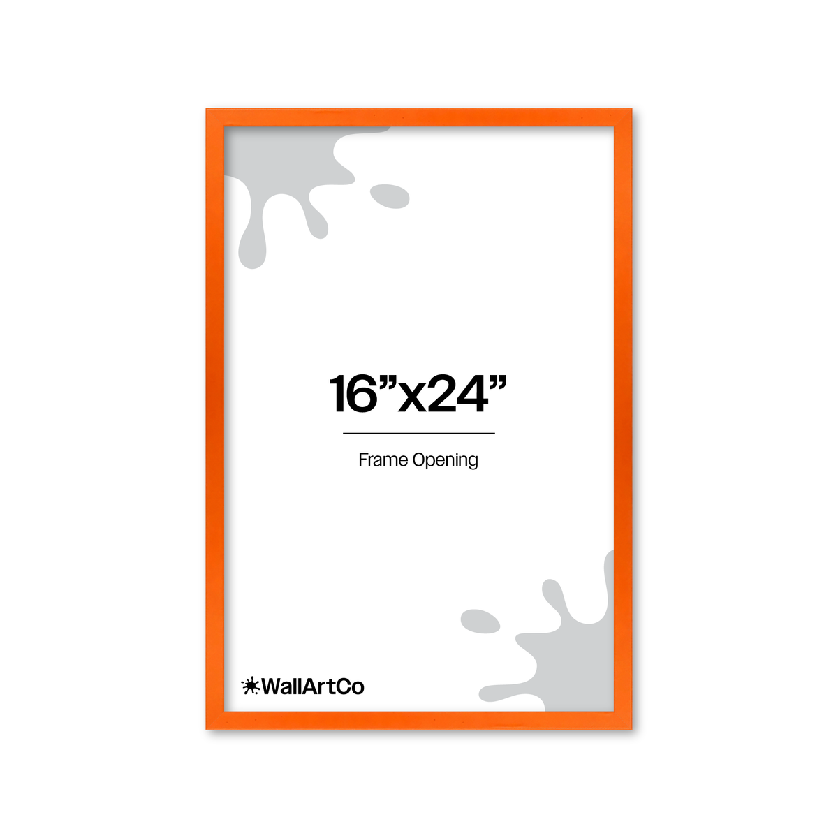 The Attention Grabber Orange Picture Frame