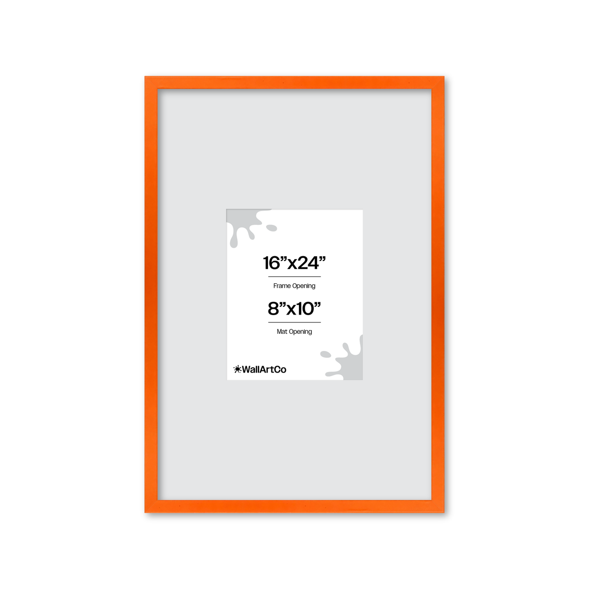 The Attention Grabber Orange Picture Frame