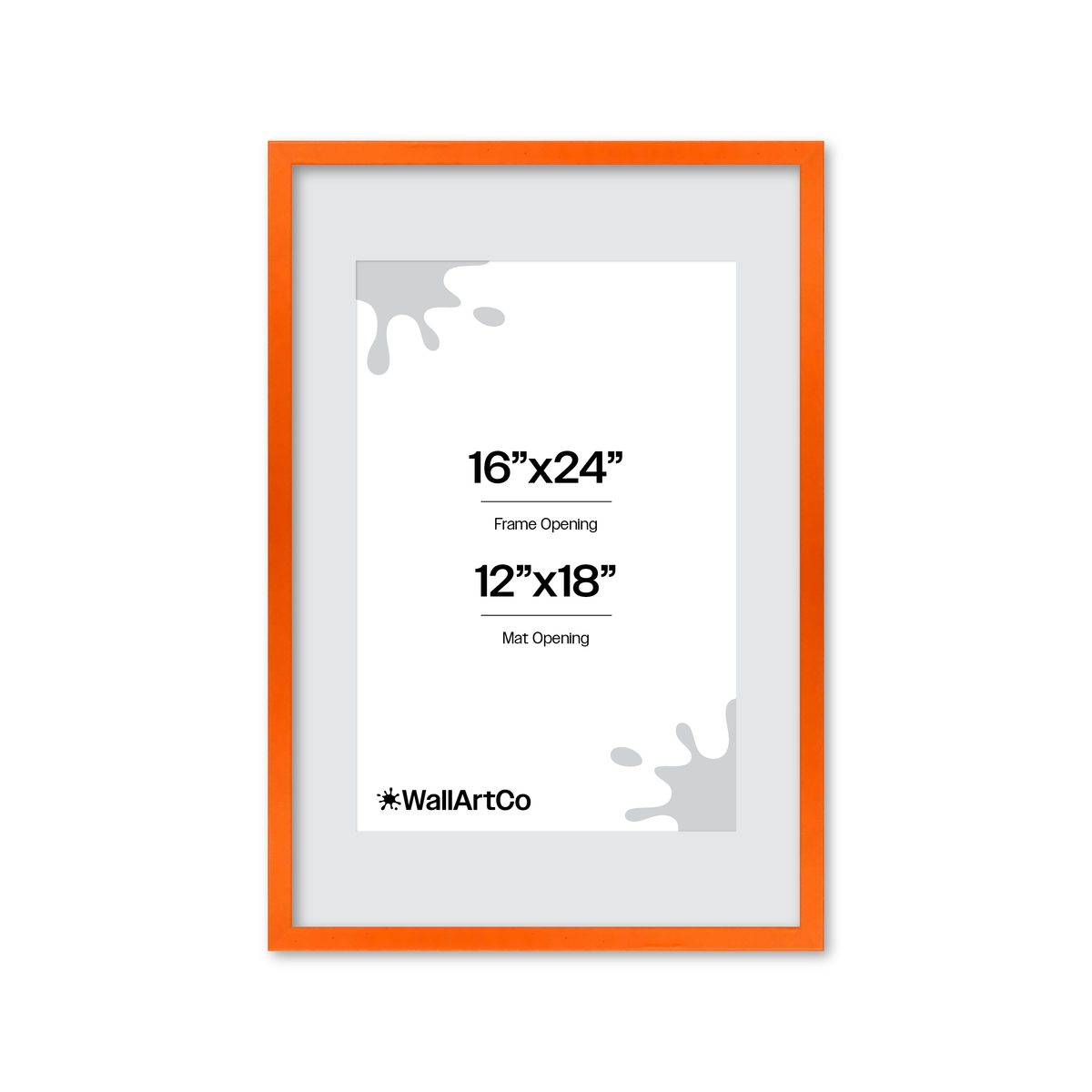 The Attention Grabber Orange Picture Frame