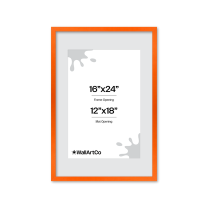 The Attention Grabber Orange Picture Frame