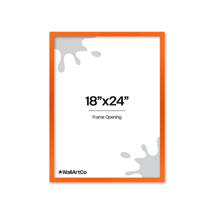 The Attention Grabber Orange Picture Frame