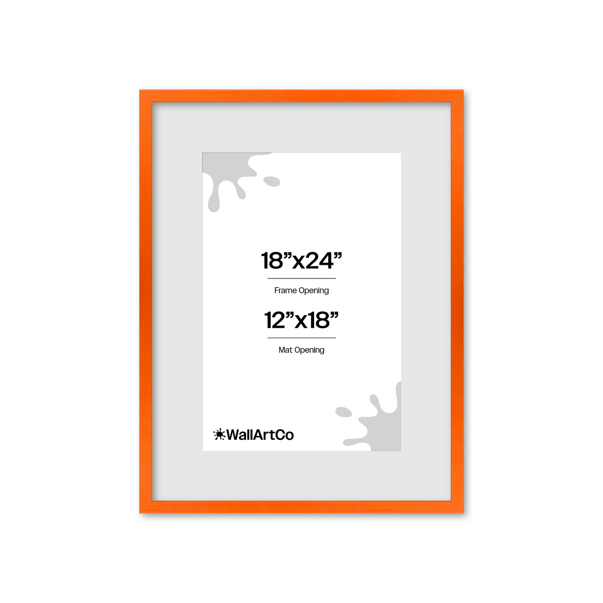 The Attention Grabber Orange Picture Frame