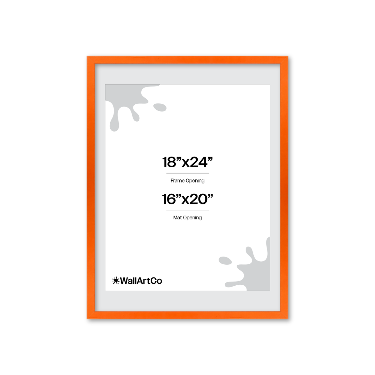 The Attention Grabber Orange Picture Frame