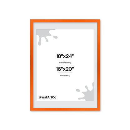 The Attention Grabber Orange Picture Frame