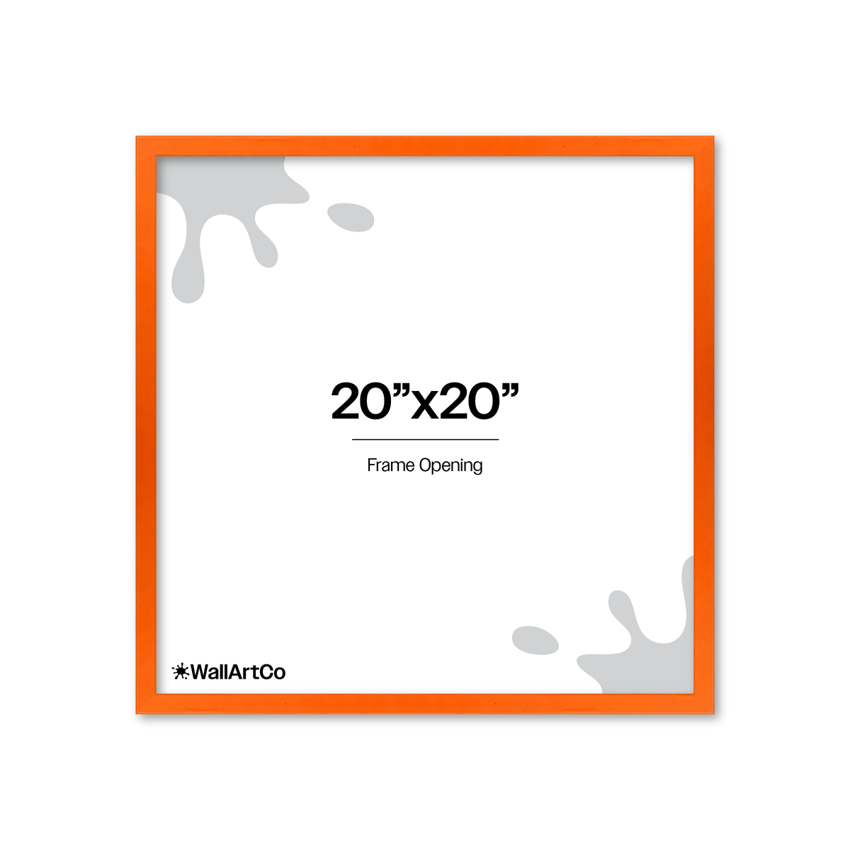 The Attention Grabber Orange Picture Frame