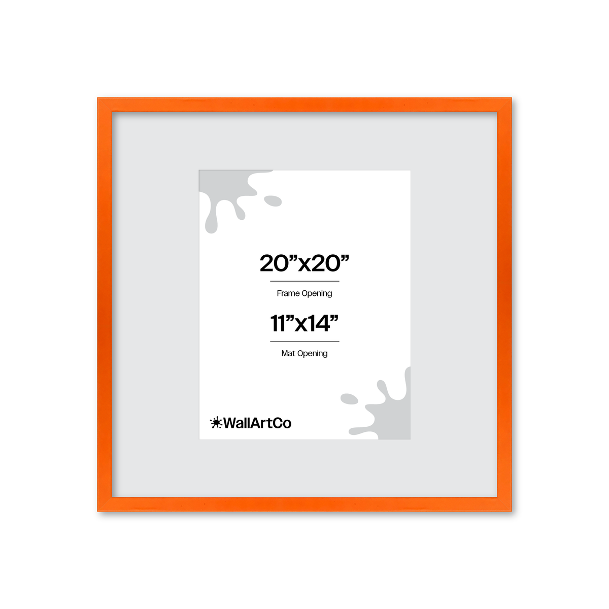 The Attention Grabber Orange Picture Frame
