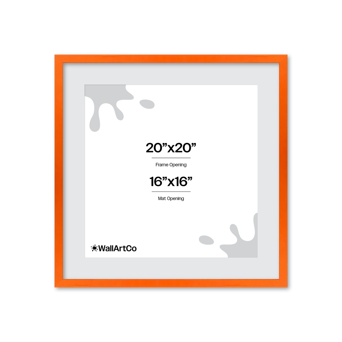 The Attention Grabber Orange Picture Frame