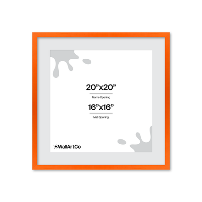 The Attention Grabber Orange Picture Frame