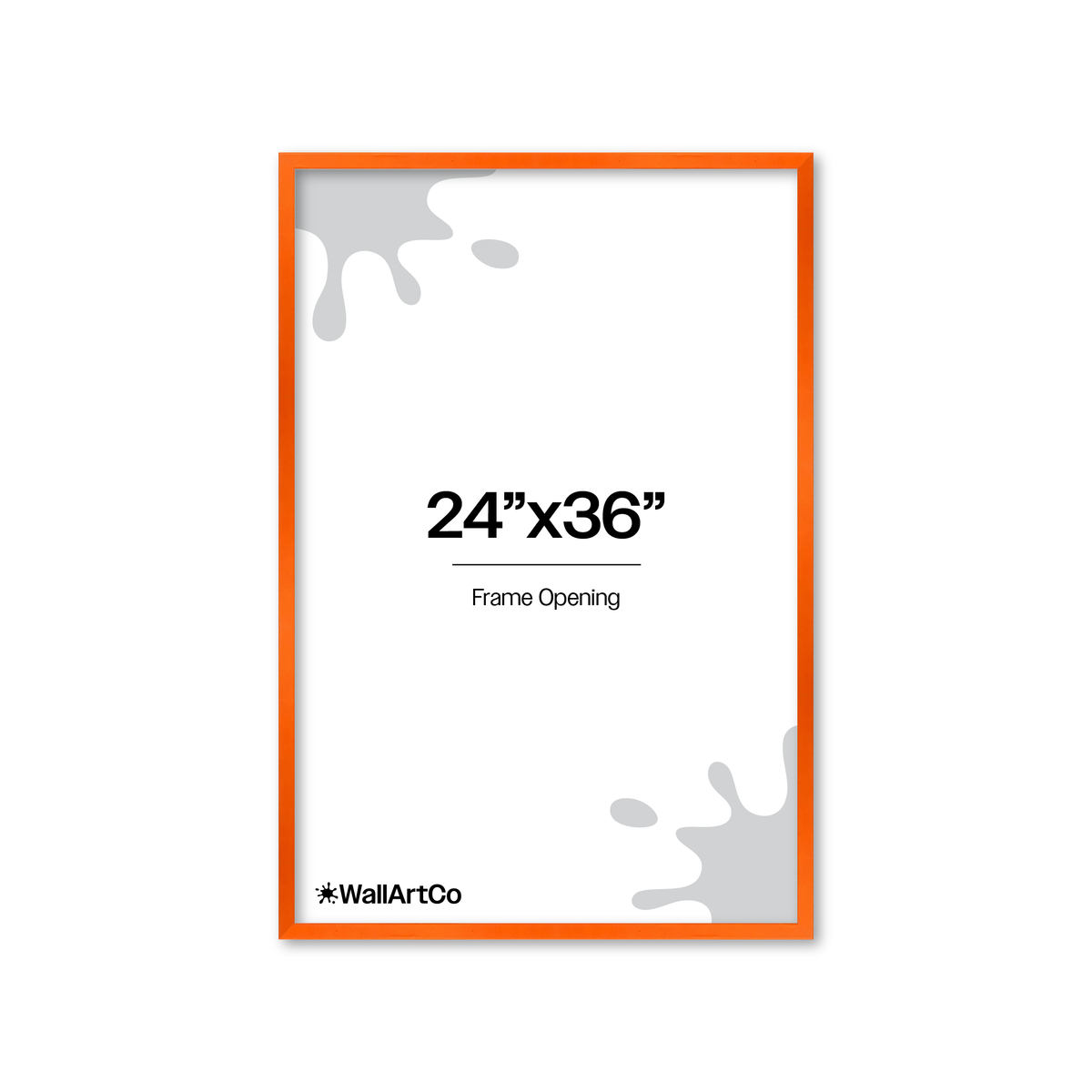 The Attention Grabber Orange Picture Frame