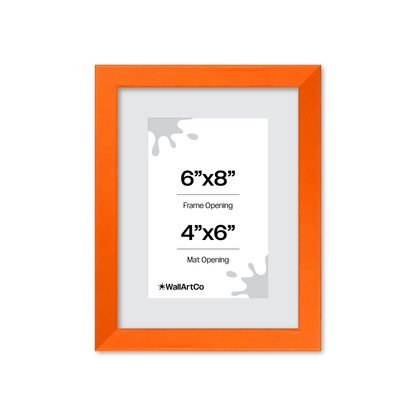 The Attention Grabber Orange Picture Frame