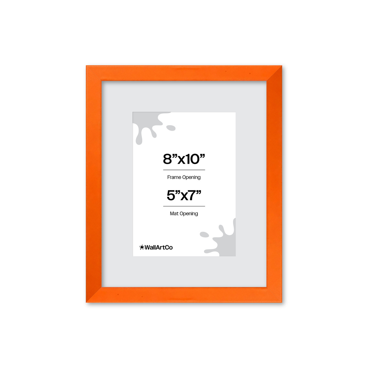 The Attention Grabber Orange Picture Frame