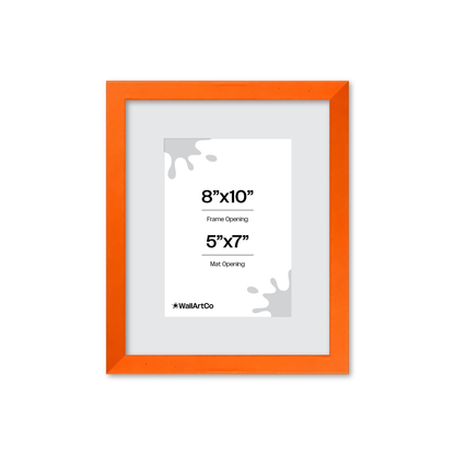 The Attention Grabber Orange Picture Frame