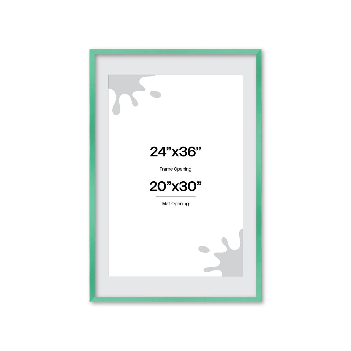 The Attention Grabber Light Green Picture Frame