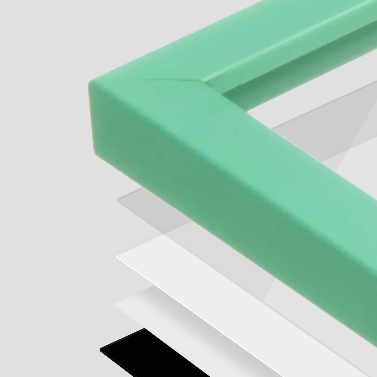 The Attention Grabber Light Green Picture Frame