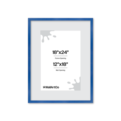 The Attention Grabber Blue Picture Frame