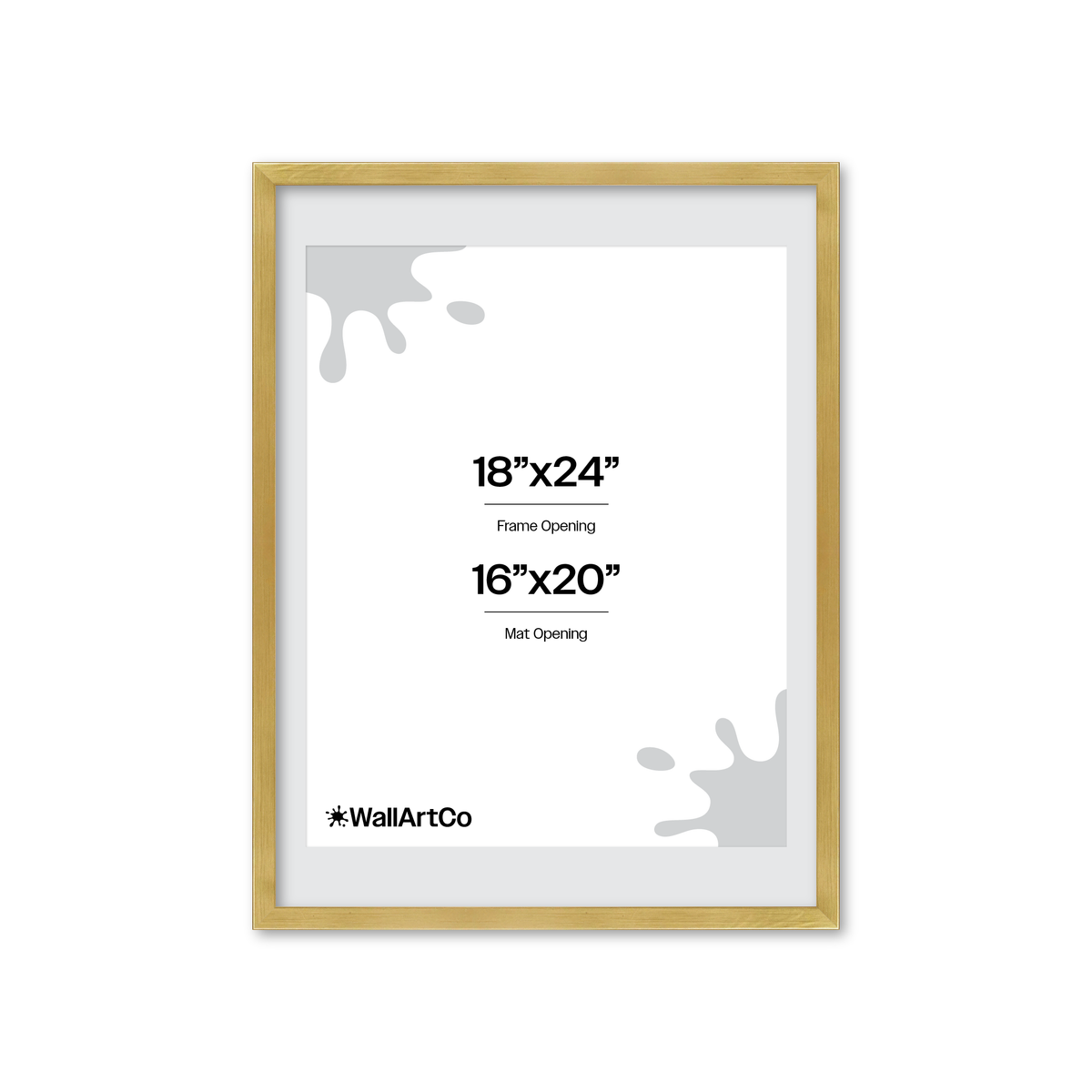 The Attention Grabber Gold Picture Frame