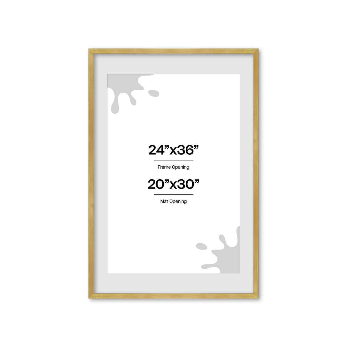 The Attention Grabber Gold Picture Frame