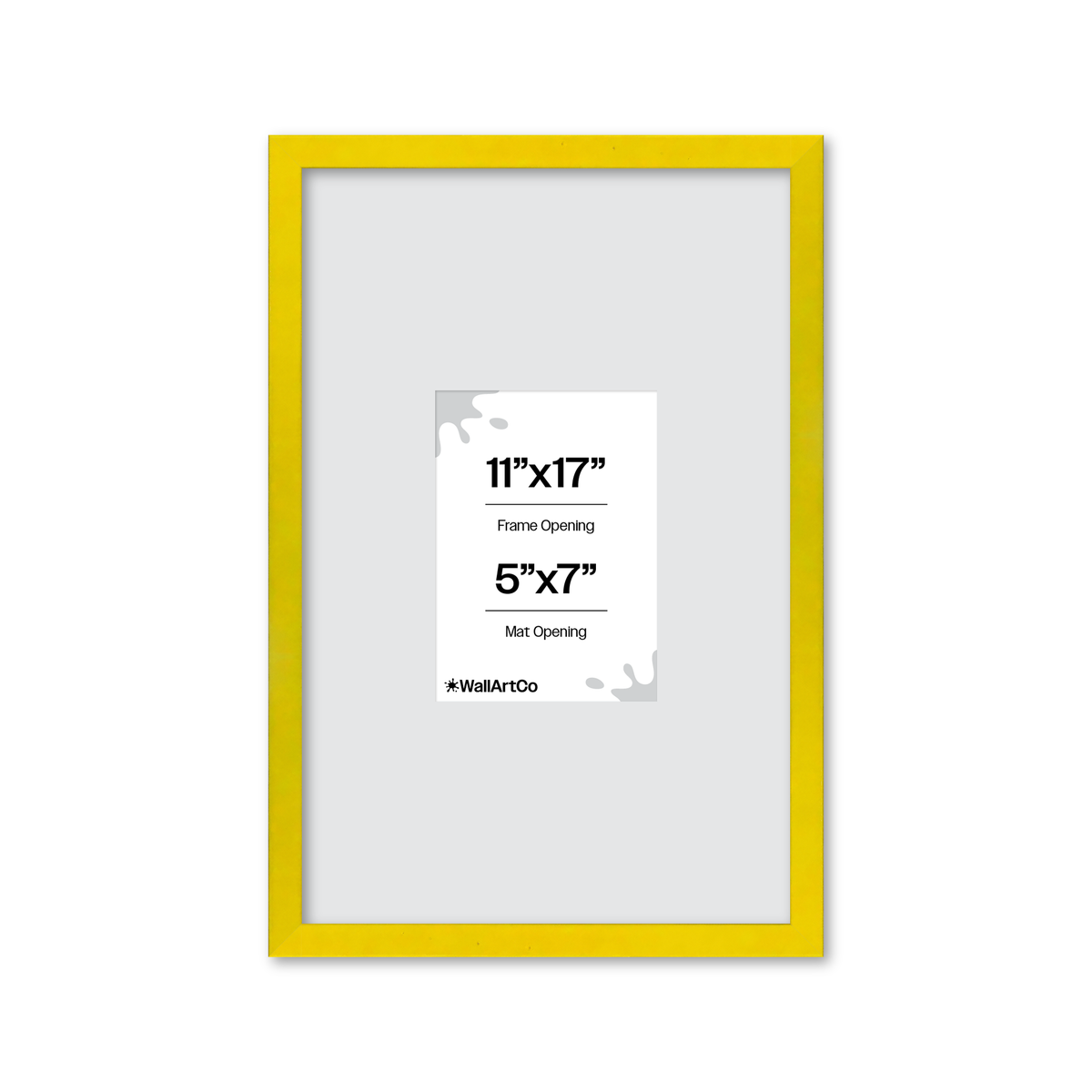 The Attention Grabber Yellow Picture Frame