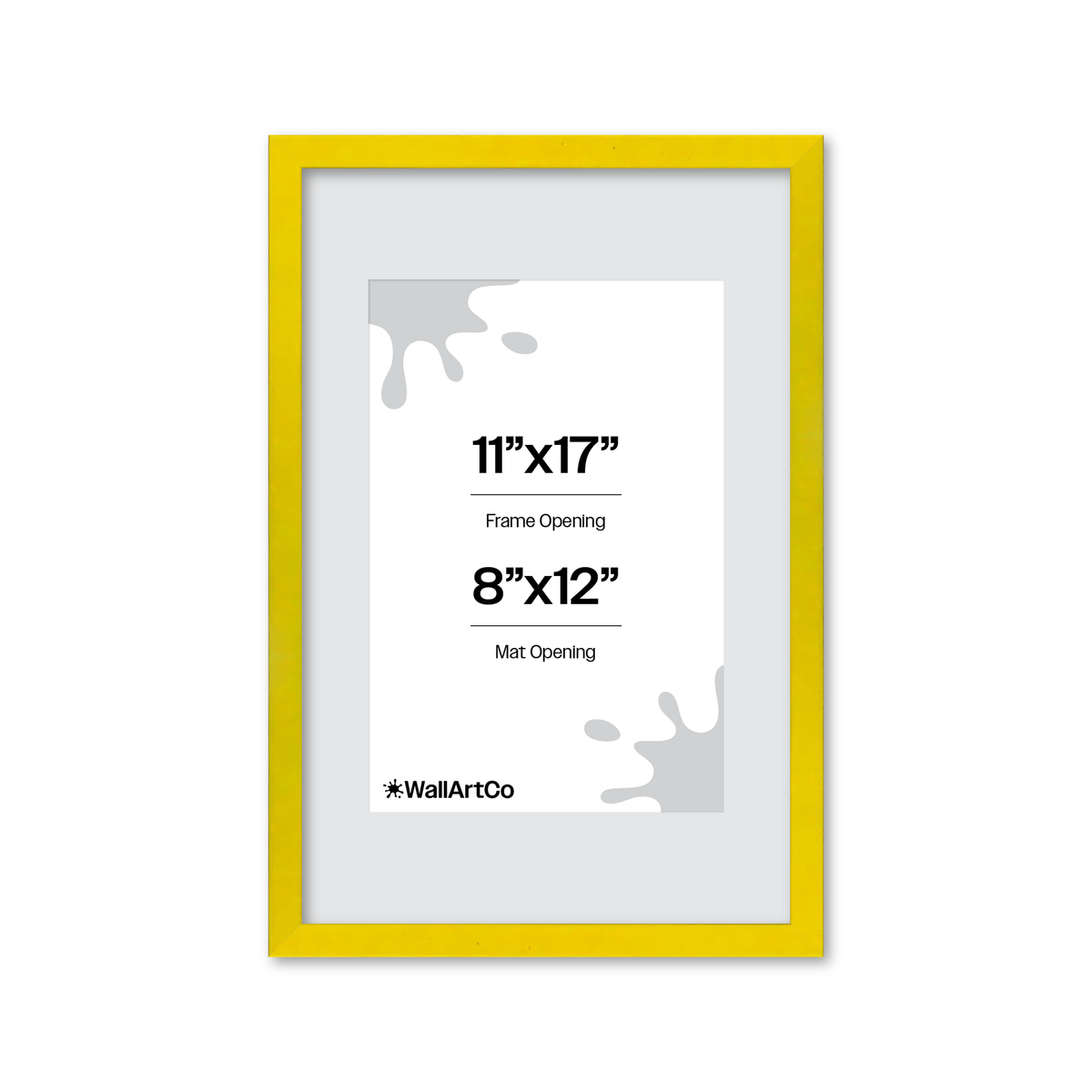 The Attention Grabber Yellow Picture Frame