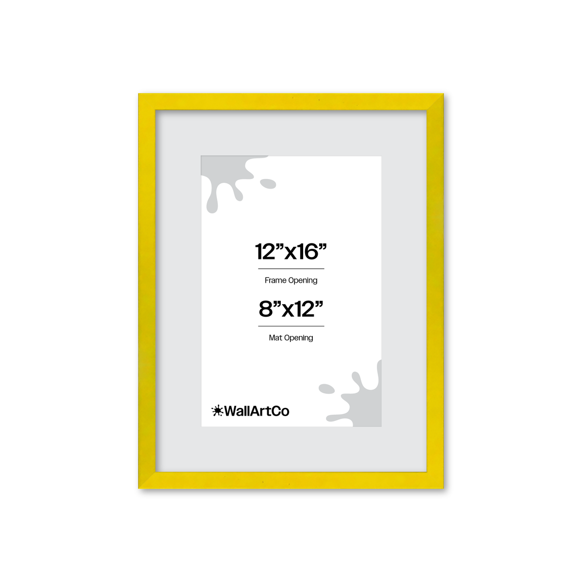 The Attention Grabber Yellow Picture Frame
