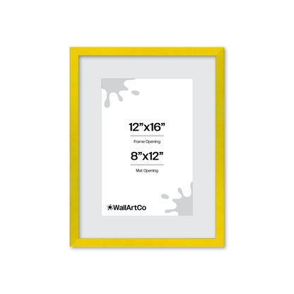 The Attention Grabber Yellow Picture Frame