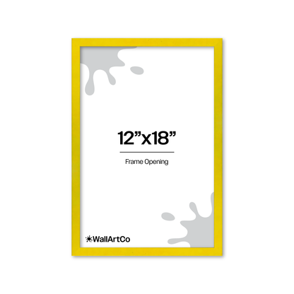 The Attention Grabber Yellow Picture Frame