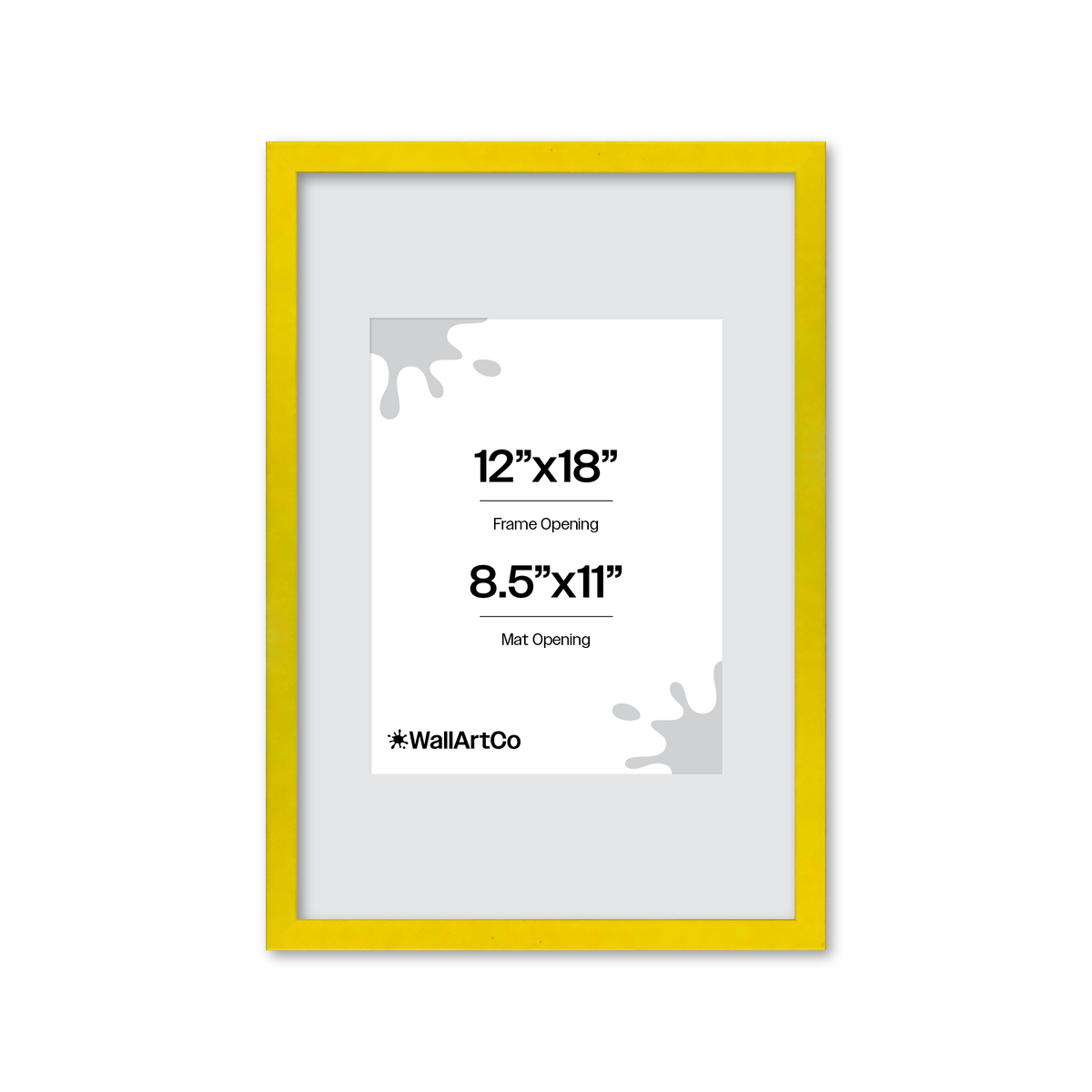 The Attention Grabber Yellow Picture Frame