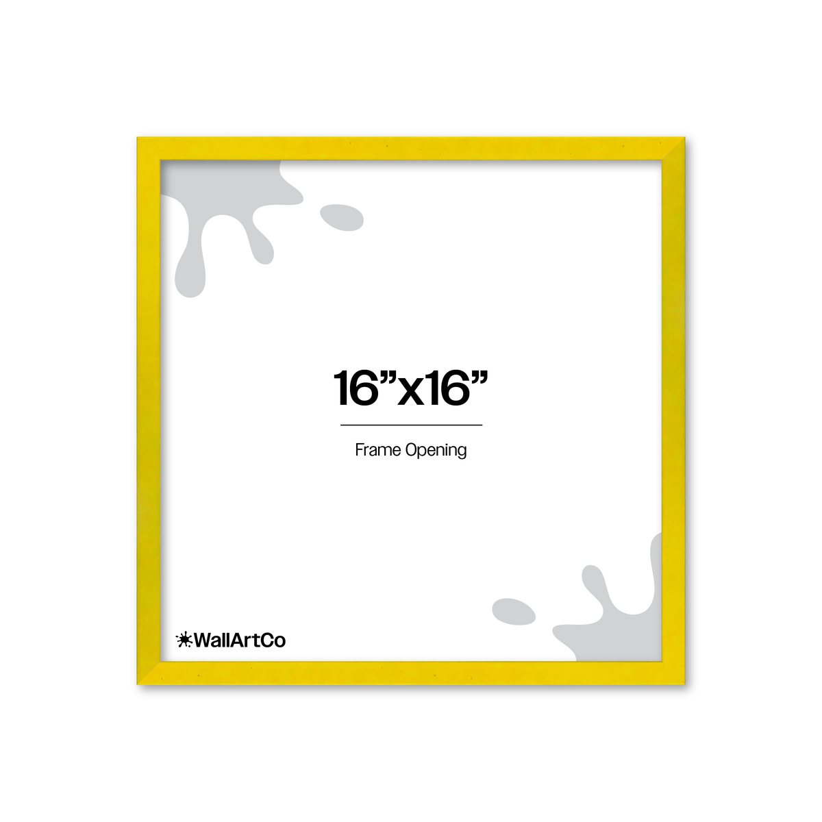 The Attention Grabber Yellow Picture Frame