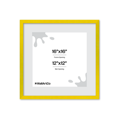 The Attention Grabber Yellow Picture Frame