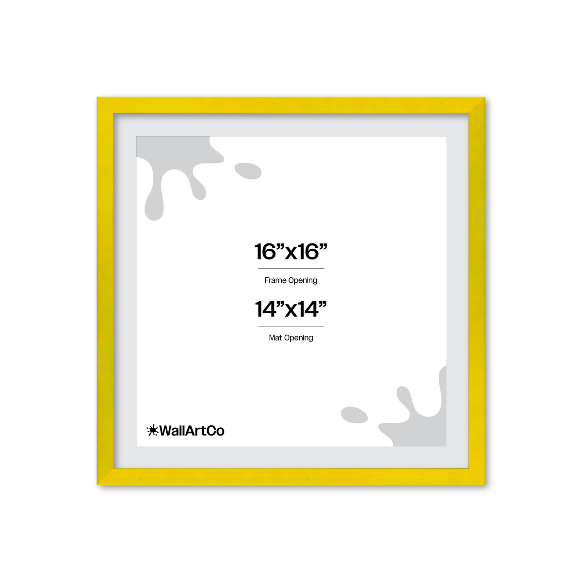 The Attention Grabber Yellow Picture Frame