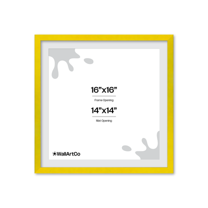 The Attention Grabber Yellow Picture Frame