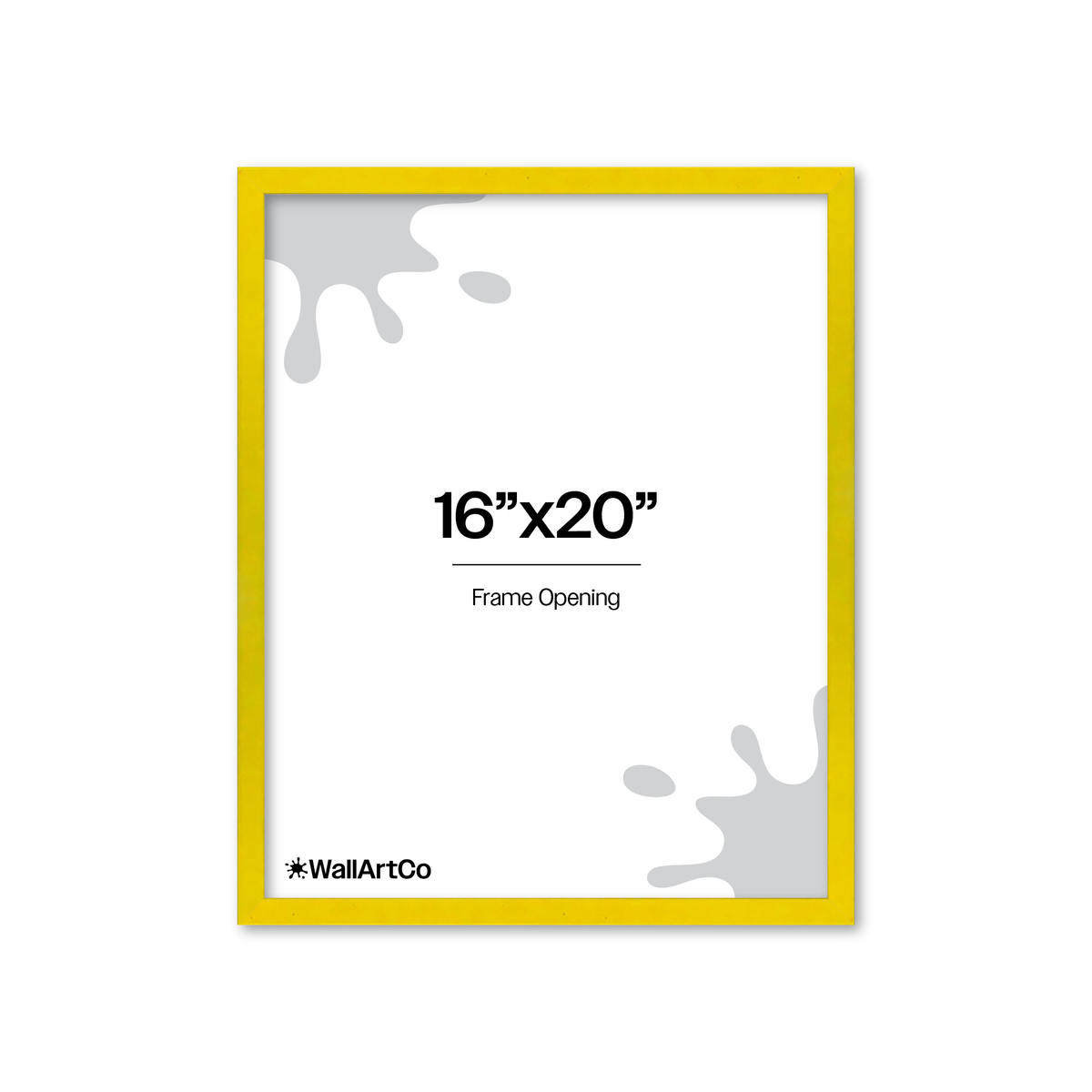 The Attention Grabber Yellow Picture Frame