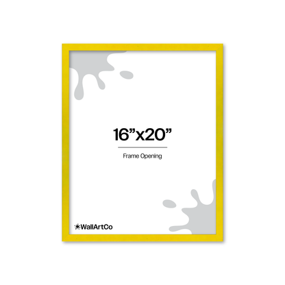 The Attention Grabber Yellow Picture Frame