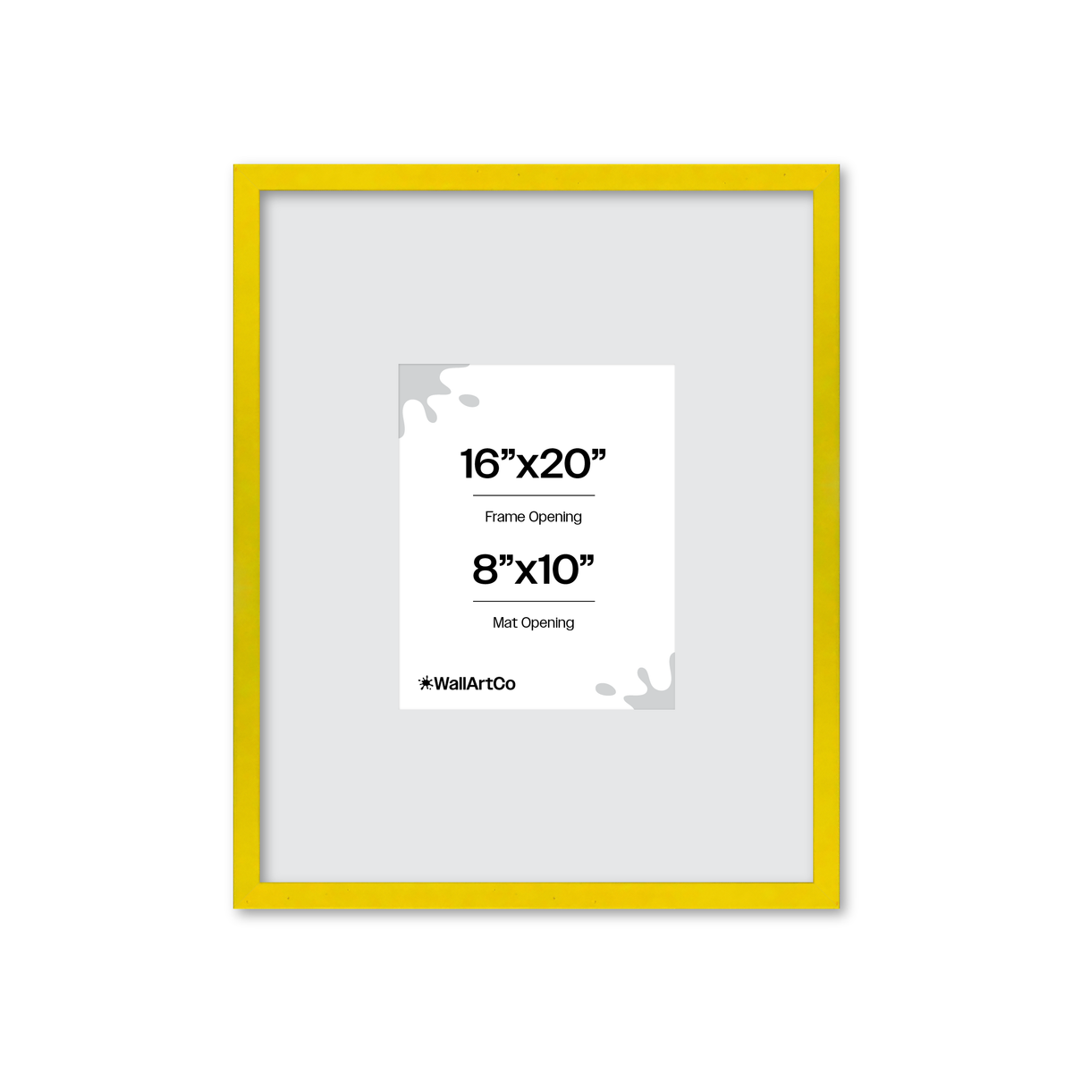 The Attention Grabber Yellow Picture Frame