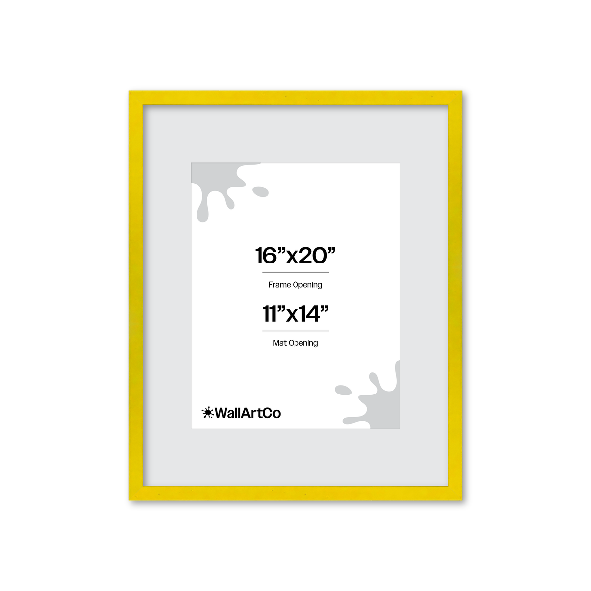 The Attention Grabber Yellow Picture Frame