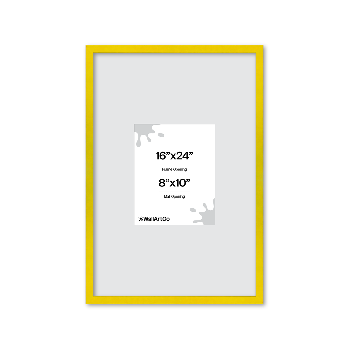 The Attention Grabber Yellow Picture Frame