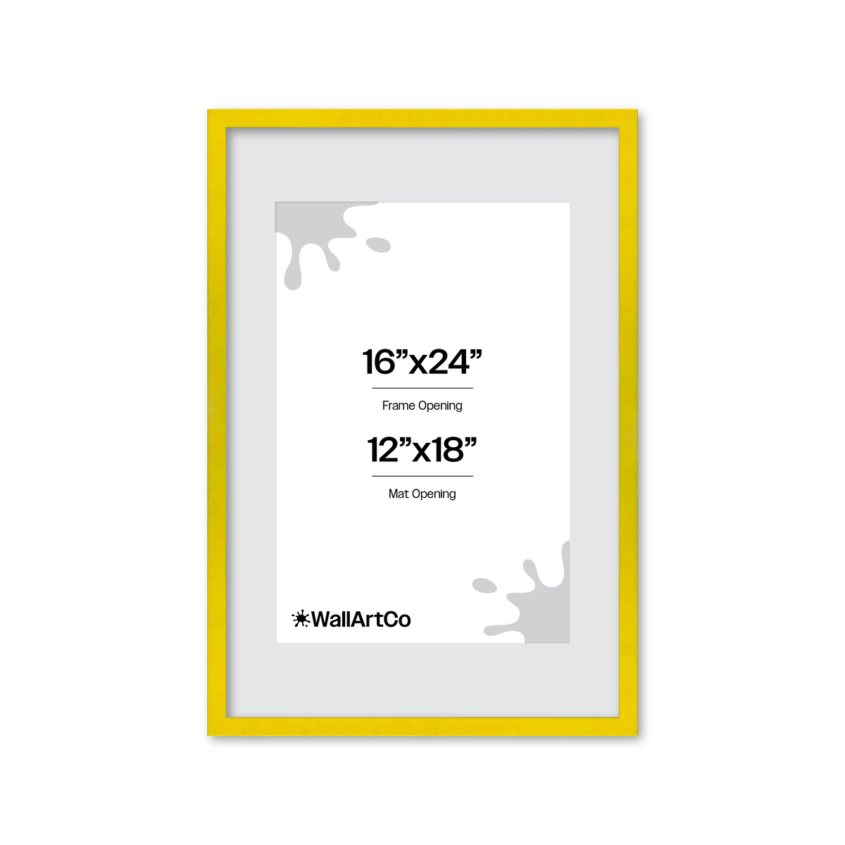 The Attention Grabber Yellow Picture Frame