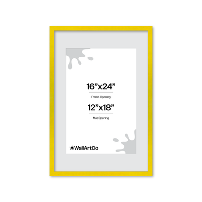 The Attention Grabber Yellow Picture Frame