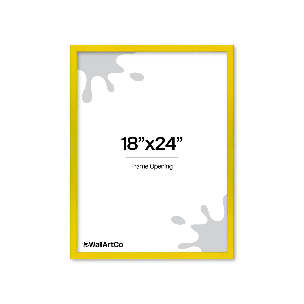 The Attention Grabber Yellow Picture Frame